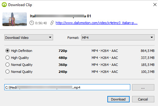 Interface of 4K Video Downloader