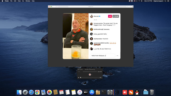 Record Instagram Live on Mac With QuickTime